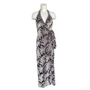 Anthropologie Dress The Population Erica Velvet Maxi Wrap‎ Dress Sz XS EUC